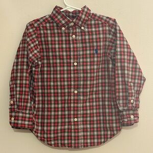 Ralph Lauren Boys Size 3/3T Button Down Polo Shirt